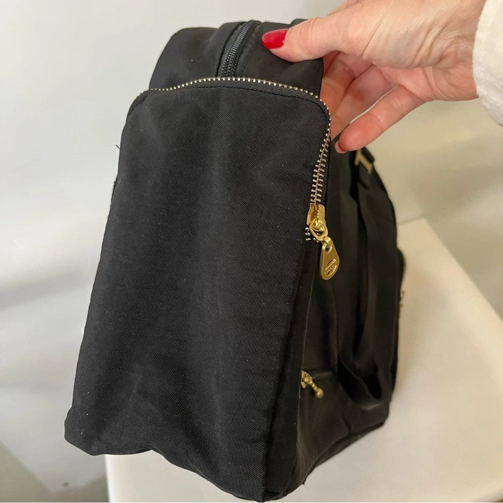 Baggallini Black Venice Laptop Tote Bag Travel Bag